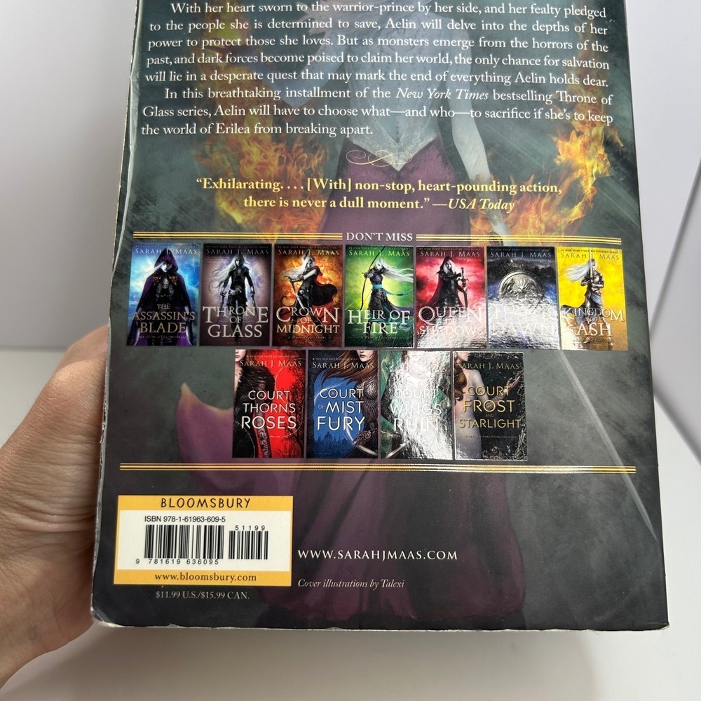 Empire of Storms Paperback by Sarah J. Maas Throne of Glass - Picture 9 of 16